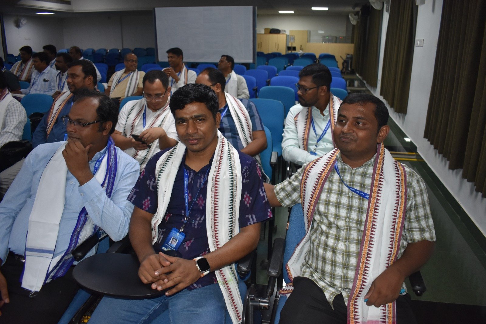 Gathering at the Mini-Auditorium