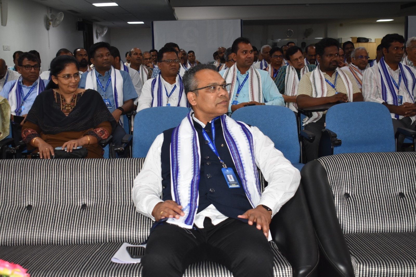 Gathering at the Mini-Auditorium