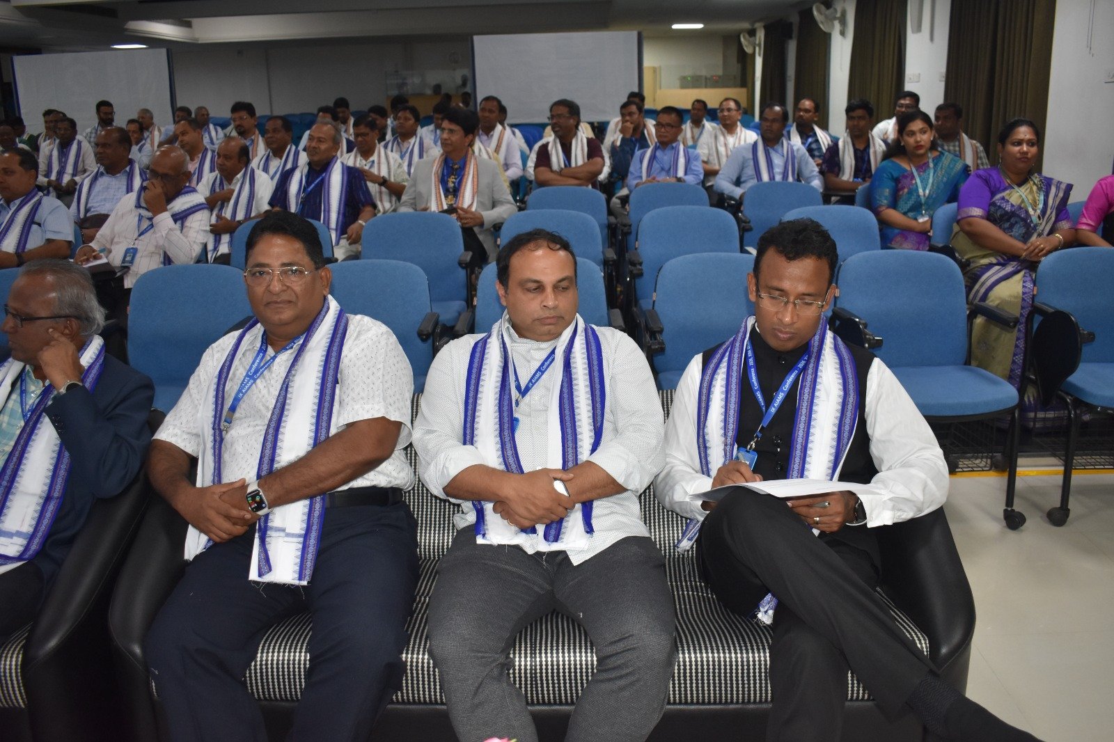 Gathering at the Mini-Auditorium