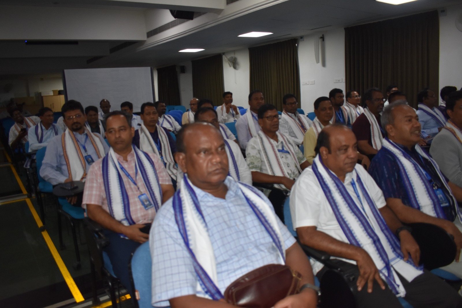 Gathering at the Mini-Auditorium